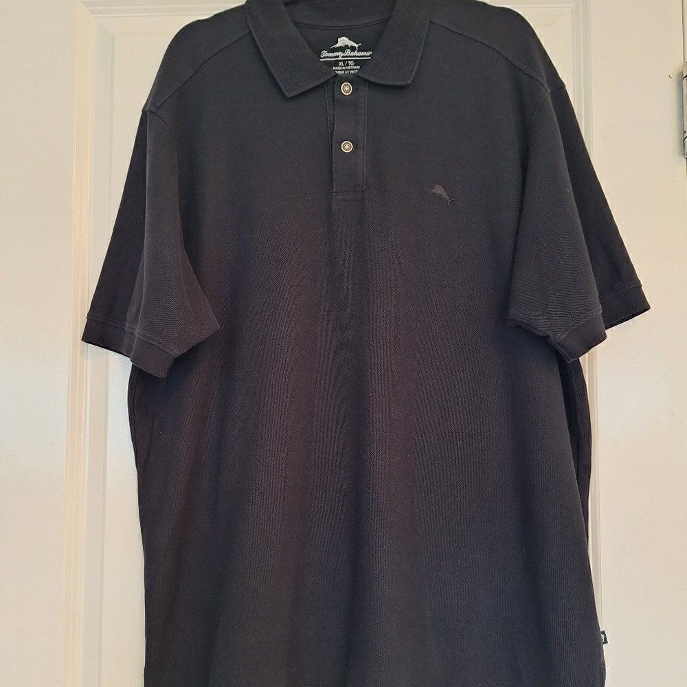 Tommy Bahama Black Polo Shirt ‎ size XL/TG
